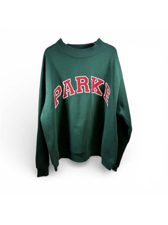 PARKE Tops - PARKE NWT Varsity Mock neck in Forest Maroon Size XXL